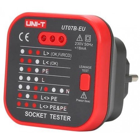 Tester zásuvek UNI-T UT07B-EU