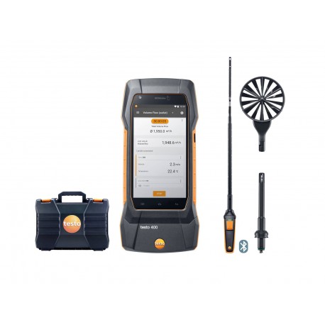 Testo 400 - Výhodná sada pre meranie prúdenia so sondou so zažeraveným drôtikom