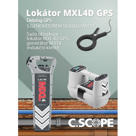 Zvýhodnený set lokátora C.Scope MXL 4 DBG a generátora MXT 4
