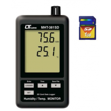 LUTRON MHT 381SD - Záznamník teploty a vlhkosti