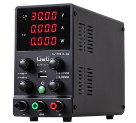 Zdroj laboratórny GETI GLPS1203H  0-120V/ 0-3A