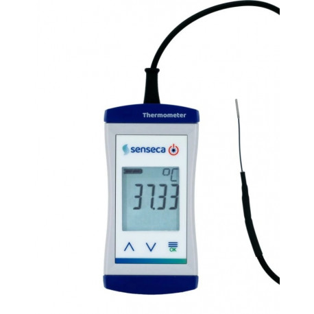 Senseca ECO 141 - vysoko presný referenčný teplomer s pevne pripojeným miniatúrnym snímačom Ø 1,1 mm