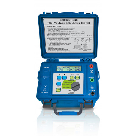 Peaktech P2680A - Tester izolácie napätím 500 až 5.000V