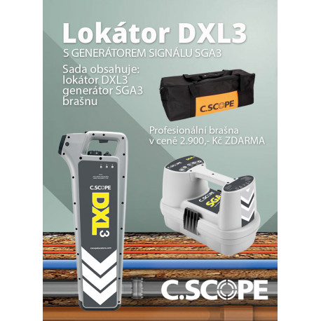 Zvýhodnený set lokátora C.Scope DXL 3 a generátora SGA 3
