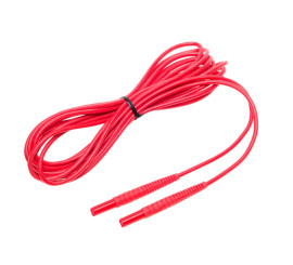 merací vodič 5m červený