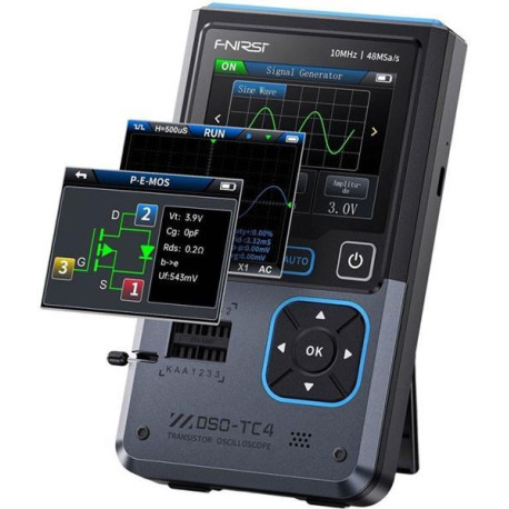 Osciloskop, generátor funkcií a tester komponentov FNIRSI DSO-TC4