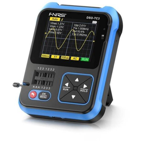 Osciloskop, generátor funkcií a tester súčiastok FNIRSI DSO-TC3