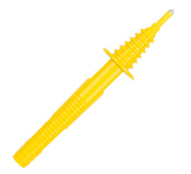 Merací hrot, vstup banánik 4mm, žltý