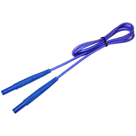 Sonel merací vodič 1,2 m so 4 mm banánikmi, modrý