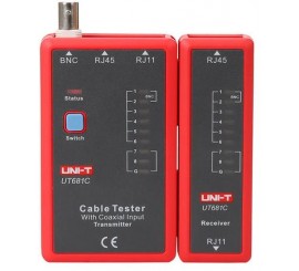 Tester kabelu UNI-T UT681C  (RJ45, RJ11, BNC)